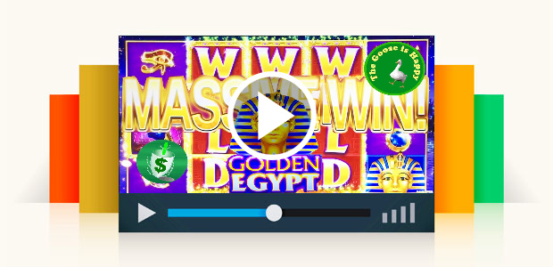 Golden Egypt Slot Machine, Big Win Happy Goose