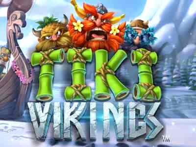 Top Slot Game of the Month: Tiki Vikings Microgaming Slot Logo