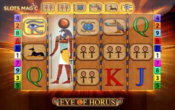 The Eye of Horus online casino will provide a total stake of 20,000 for each of the slots.