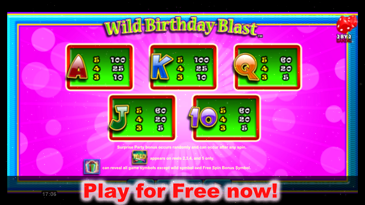 Wild Birthday Blast Slot