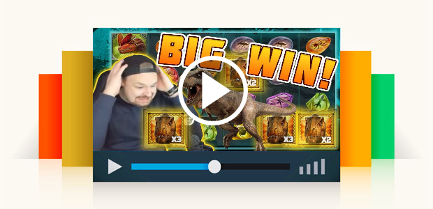 Big Win Raging Rex - New Slot from Play'n Go - Huge Win on