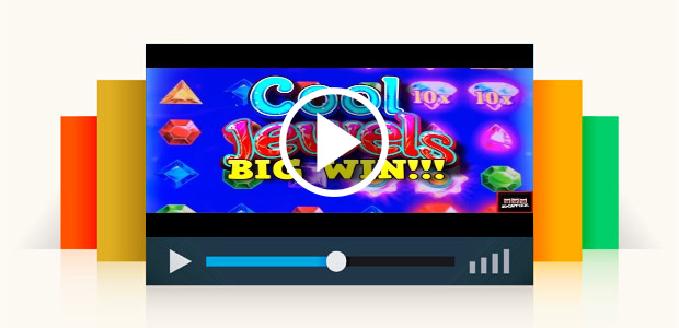 Live Play on Cool Jewels Slot Machine with Big Win!!!