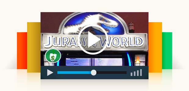 New - Jurassic World Slot Machine, Bonus
