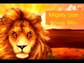 Mighty Lion Slot Machine Bonus Win !!!! Max Bet Live Play