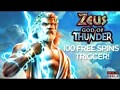Zeus God of Thunder Slot - 100 Free Spins Trigger! - €3 Bet