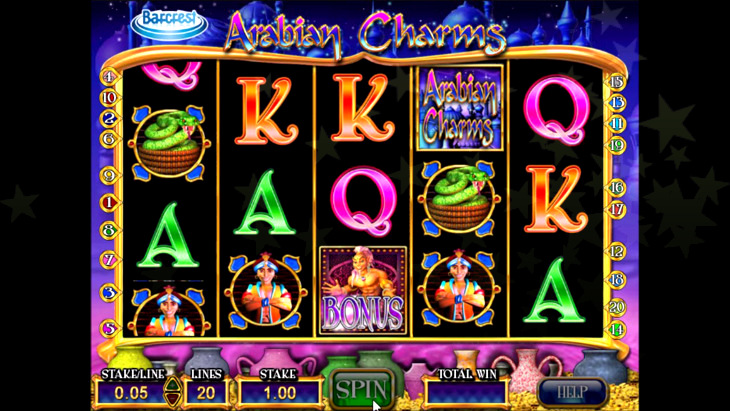 Arabian Charms Slot Machine