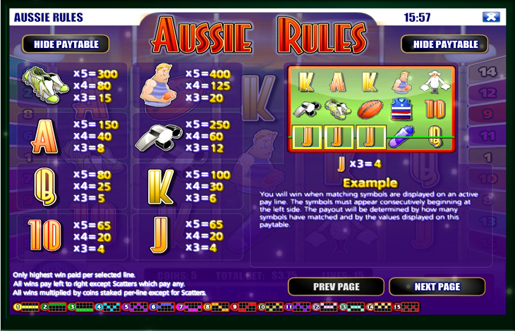 Aussie Rules Slot
