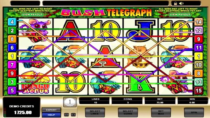 Bush Telegraph Slot Machine