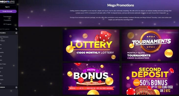 Megawins Casino Promo Code