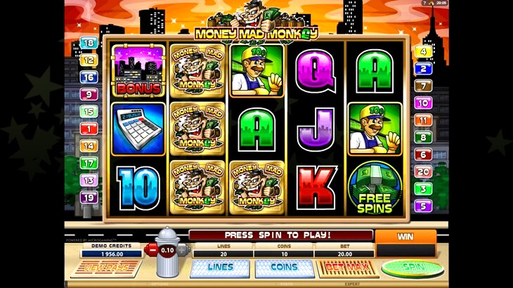 Money Mad Monkey Slot Machine