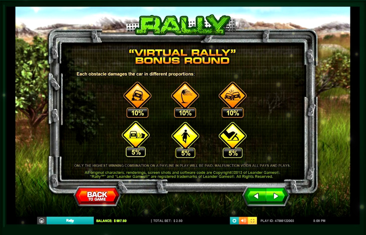 Rally Slot Machine