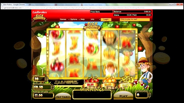 Rich Pickins Slot Machine