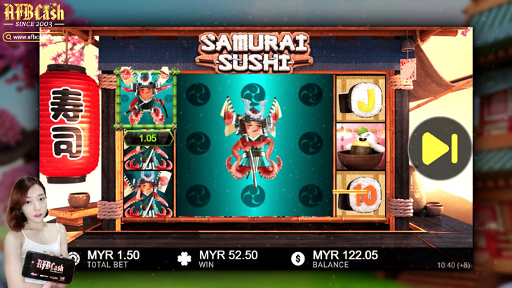 Asia118 - Hướng Dẫn Chơi ''Samurai Sushi'' Tại GamePlay Slots
