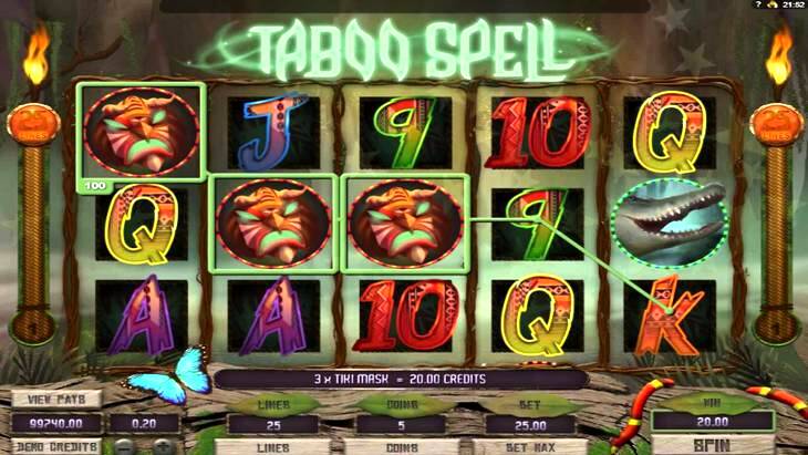 Taboo Spell Slot Machine