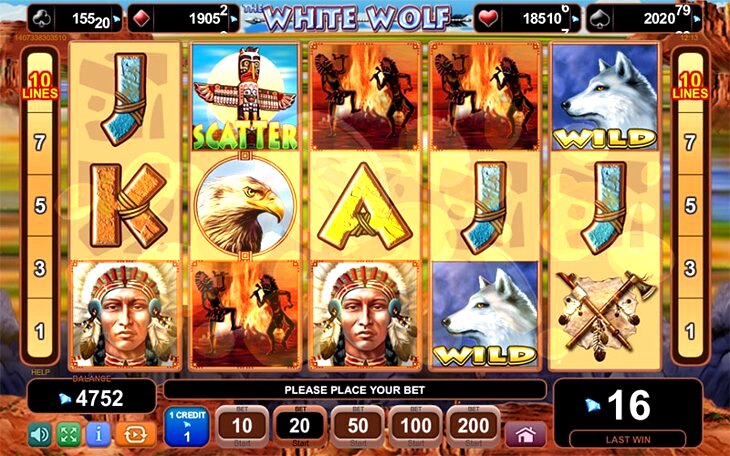The White Wolf Slot Machine