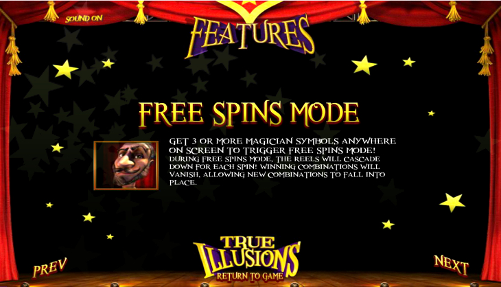 True Illusions Slot Machine