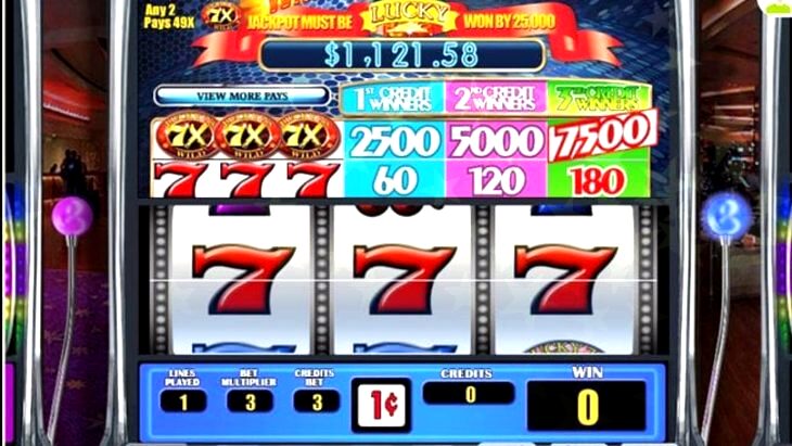 flaming sevens slot machine